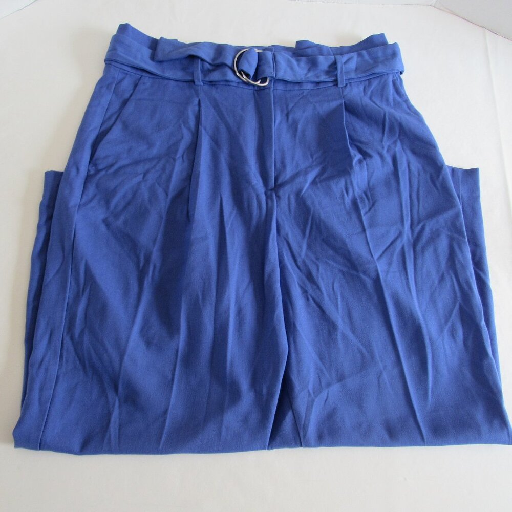 Ann Taylor Royal Blue Paperbag Waist Trousers with Belt